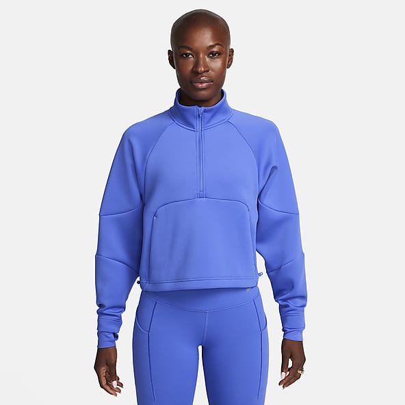 Blue nike quarter zip shop